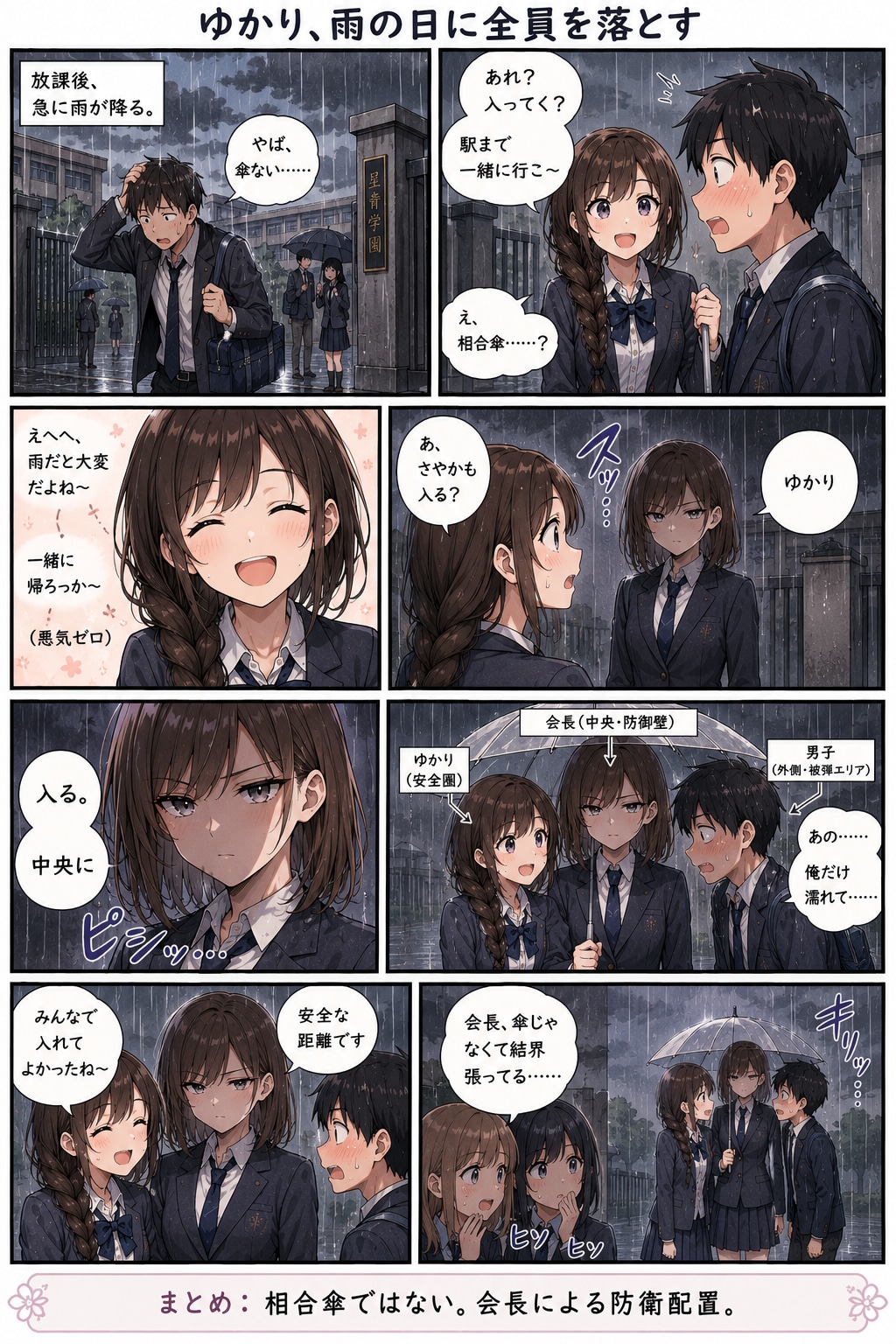 ゆかり、雨の日に全員を落とす