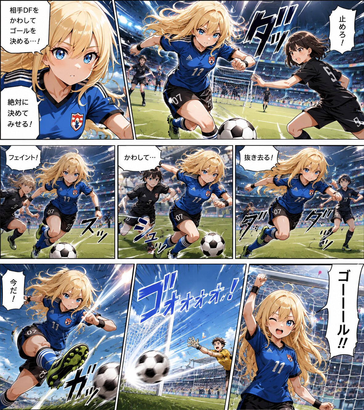 ちちぷいちゃん蹴球漫画①