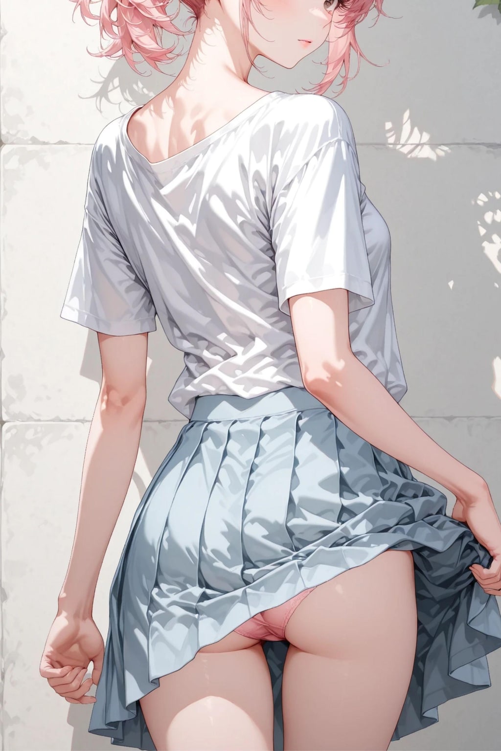 桃花 - 白い壁 - ヌードイラスト集