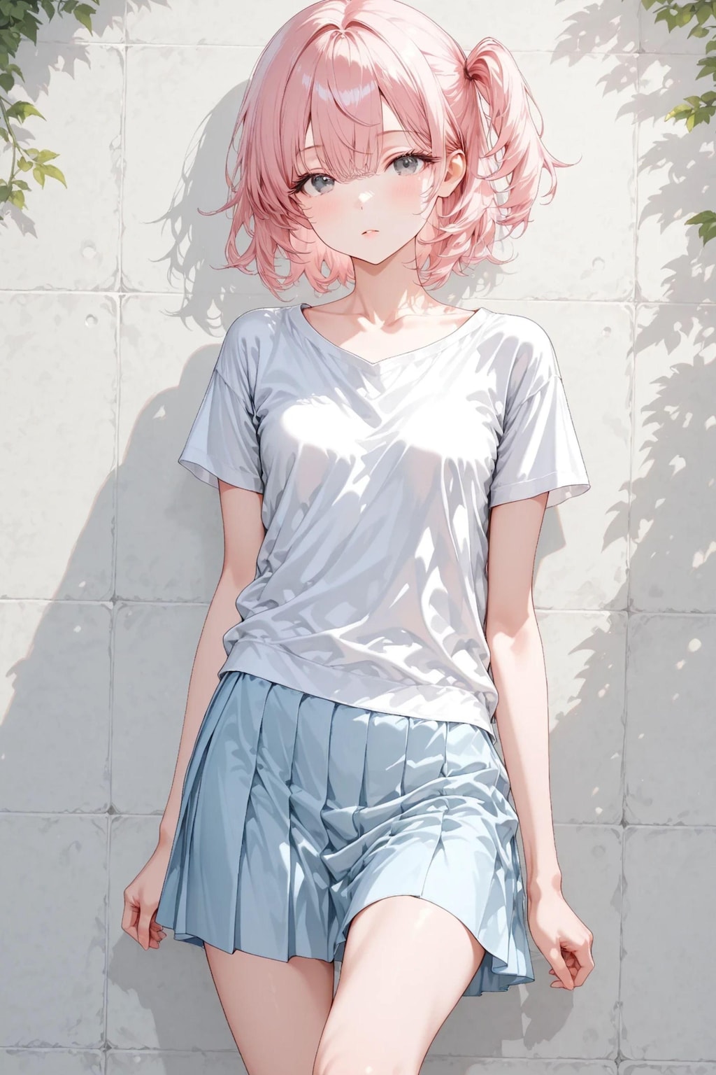 桃花 - 白い壁 - ヌードイラスト集