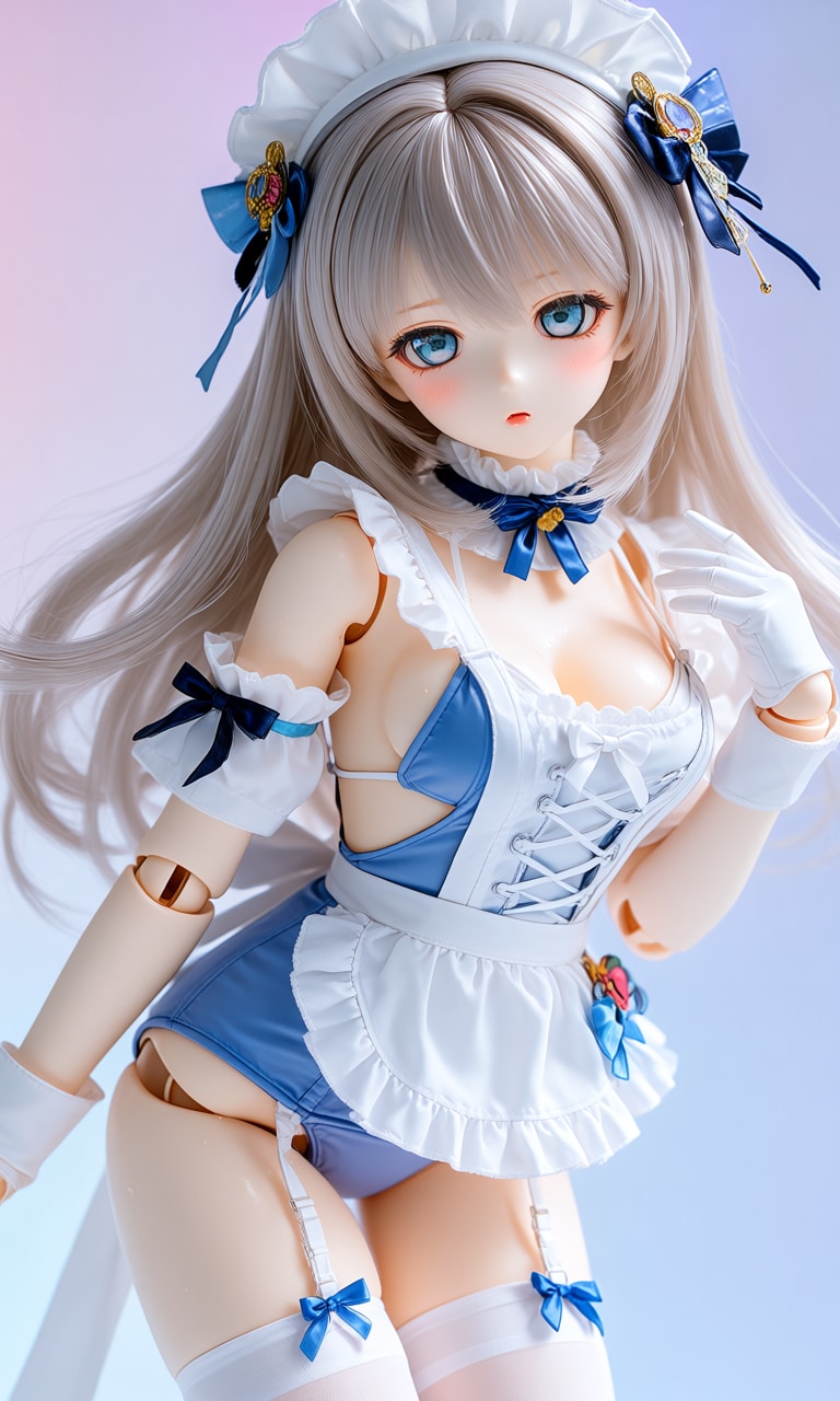 アクリルドールフィギュア 異世界制服少女達　リルト・アイリス（Lilt-Iris）スク水メイド
