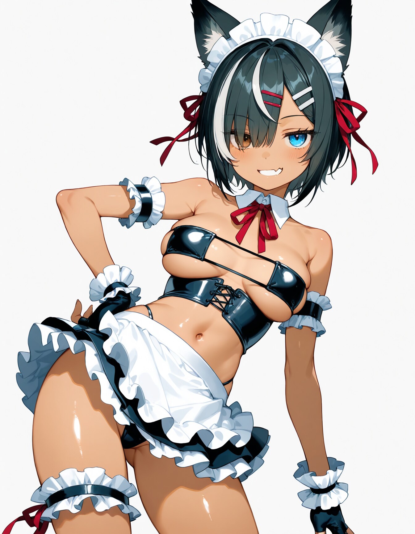 レザーアイパッチビキニメイド