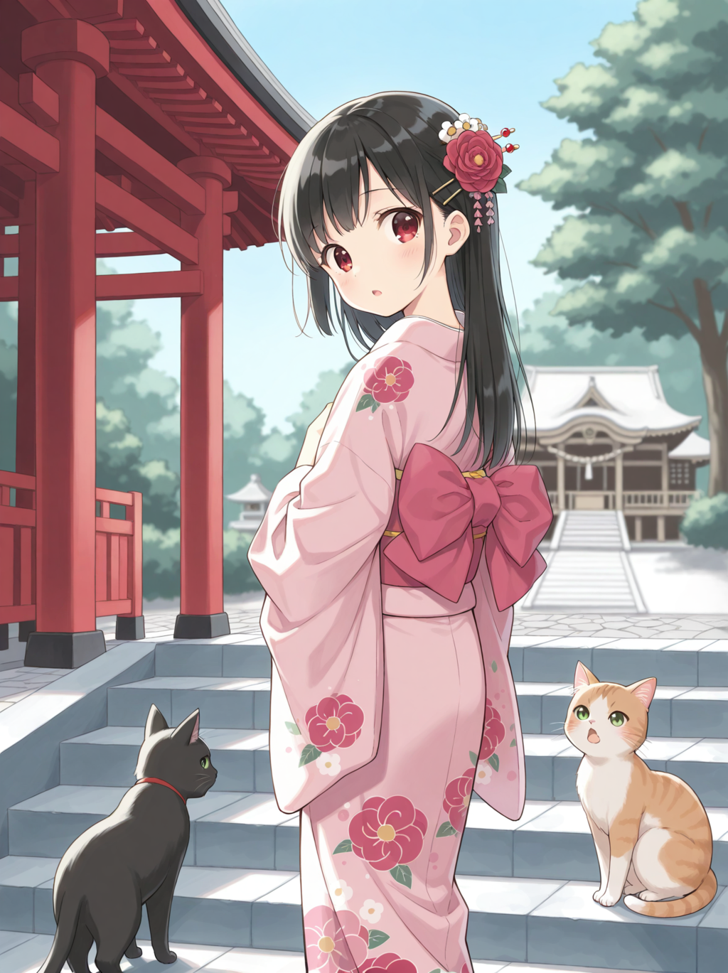 参道⛩🐈‍⬛🐈