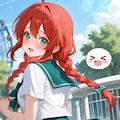 赤髪のパンチラ 2枚目