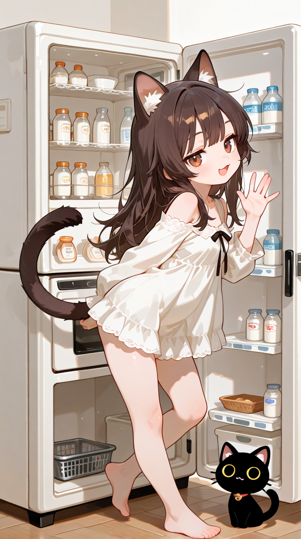 ミルクだらけ