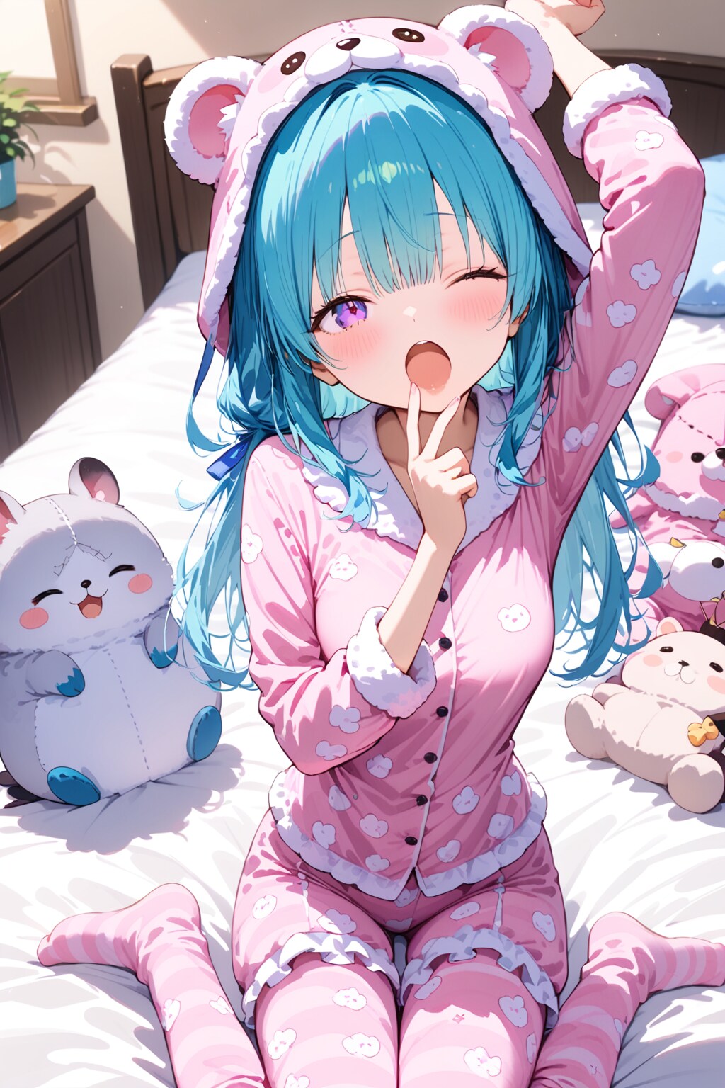 寝起き | の人気AIイラスト・グラビア