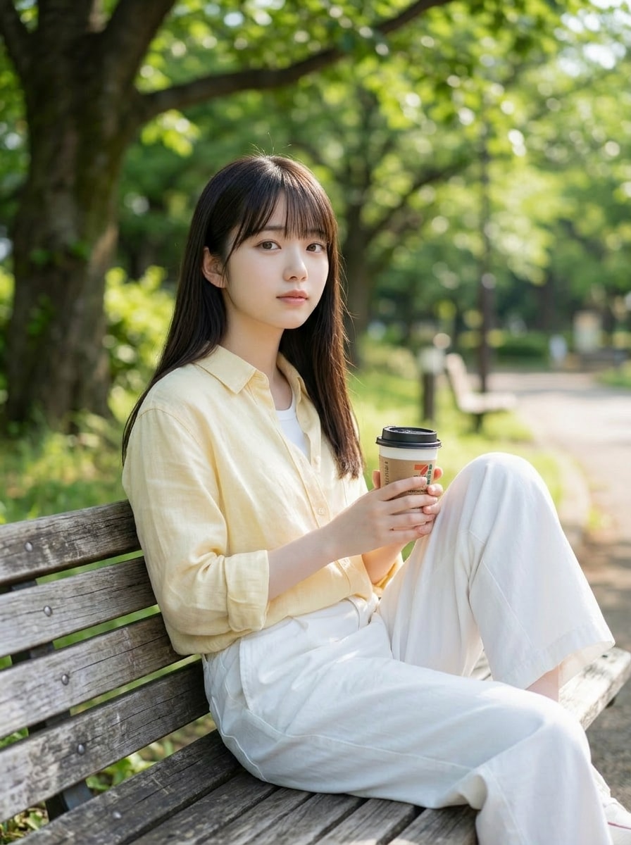 公園でくつろぎ