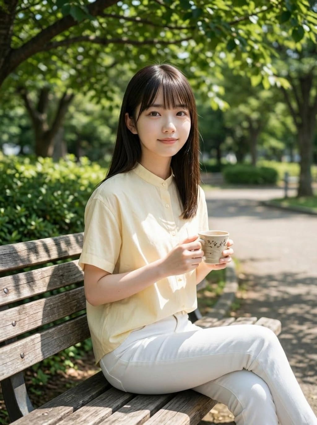 公園でくつろぎ
