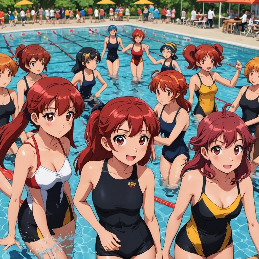私学のスク水大集合！