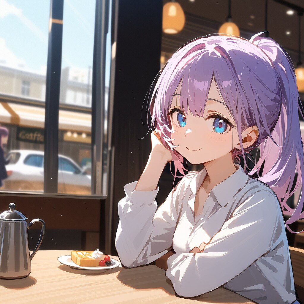 カフェにて | の人気AIイラスト・グラビア