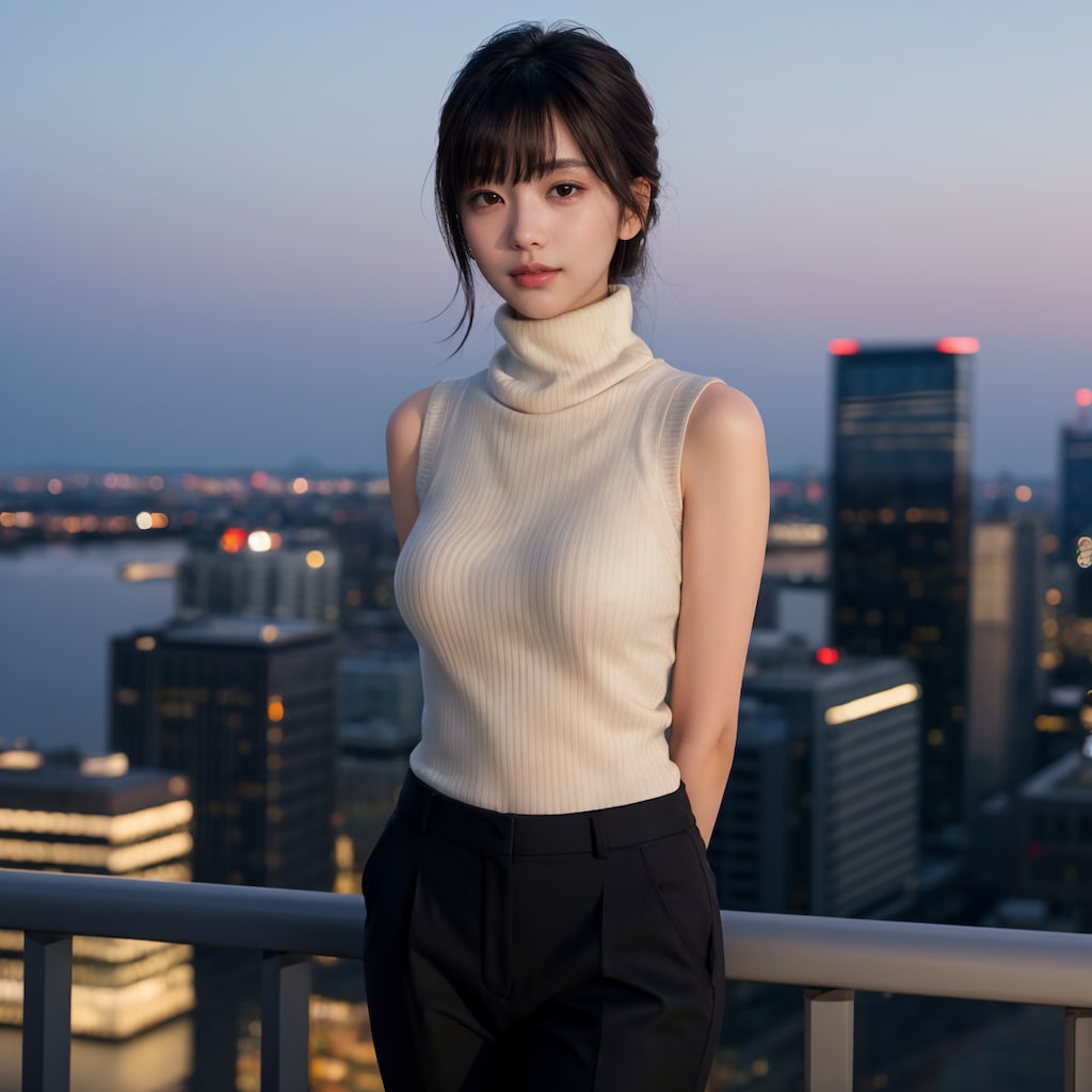 ノースリーブタートルネックニットちゃん 1/10