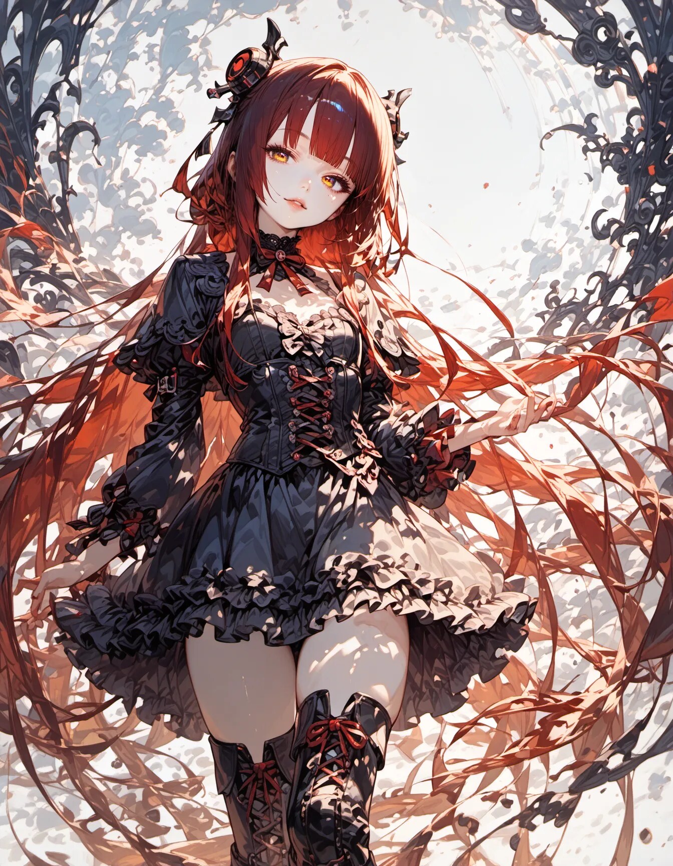 The Crimson Thorn Queen | の人気AIイラスト・グラビア