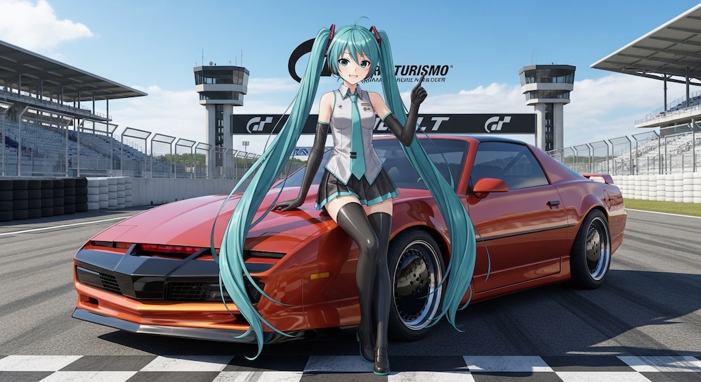 初音ミクとナイトライダー　カラー変更バージョン