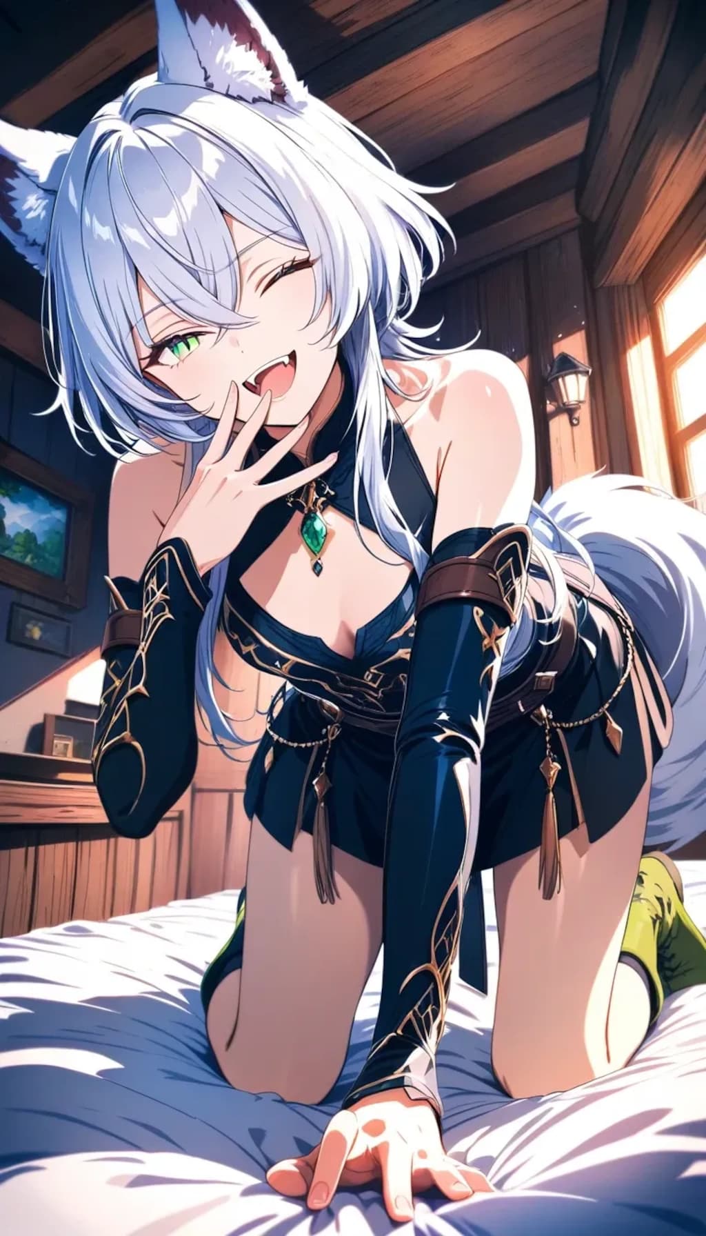 異世界DAYS.12『儂はルルシェリナ。銀狼族の獣人じゃ』＆『ところでお主は受けた恩を返す』＆『そんなことでよいのか？　面白い奴じゃ』