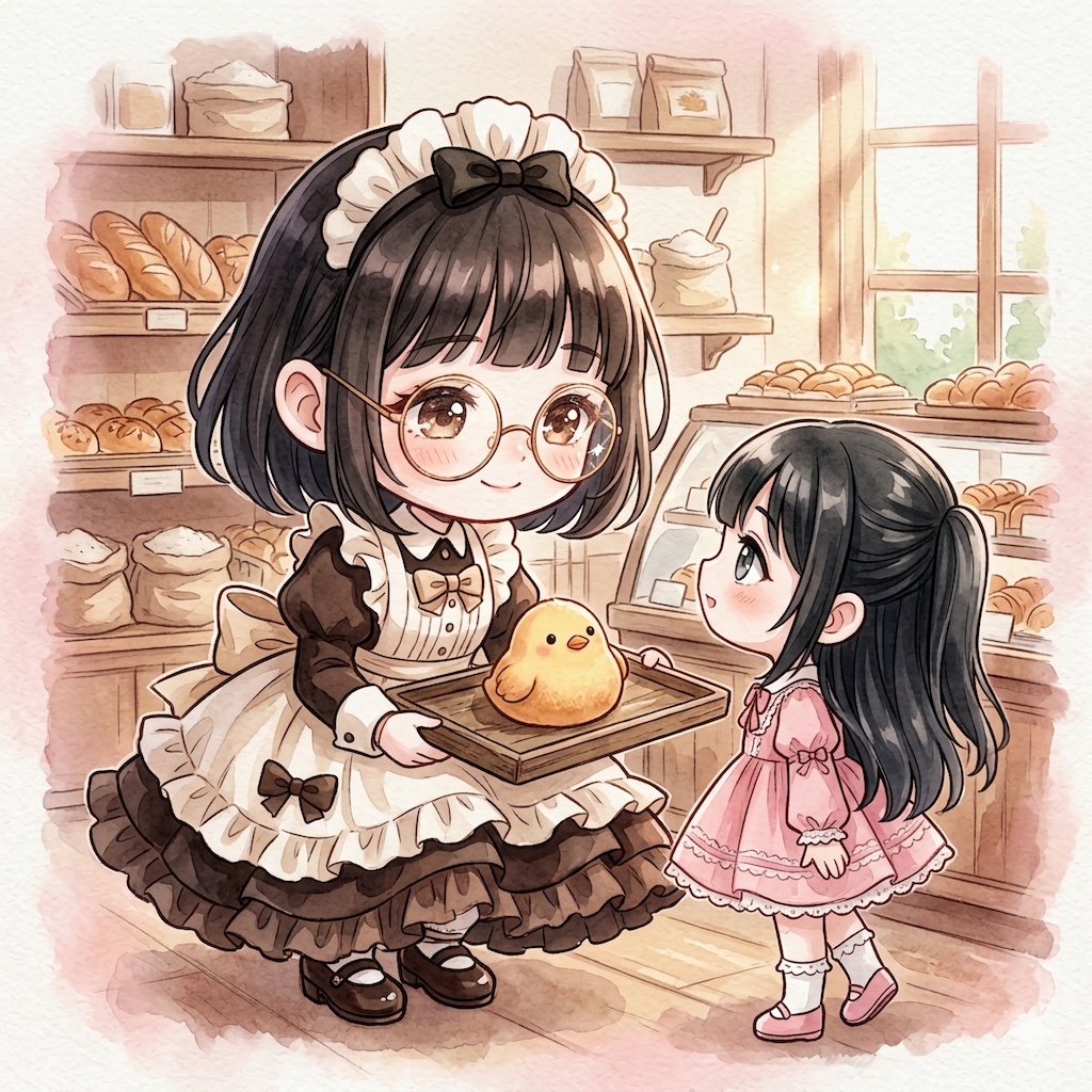 春の陽だまり、もちもちひよこパン。