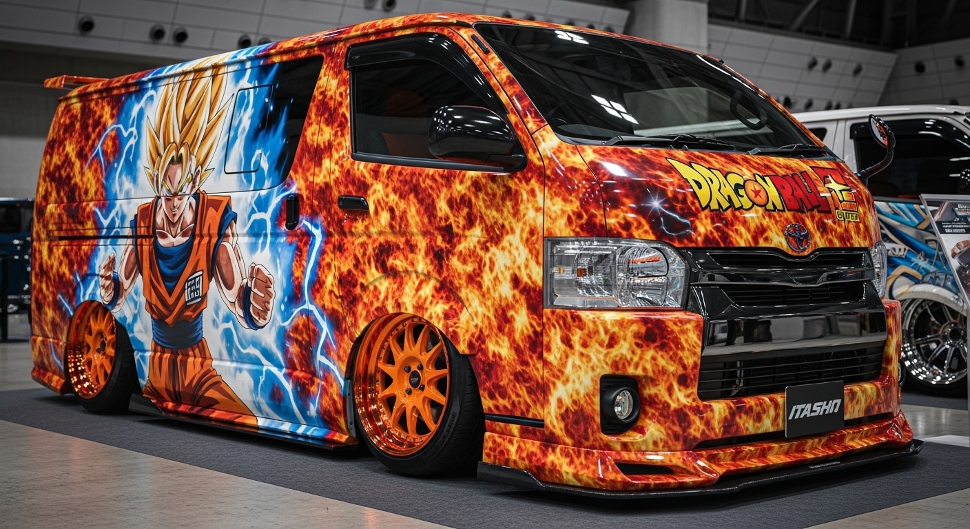 ハイエースドラゴンボール痛車 | の人気AIイラスト・グラビア