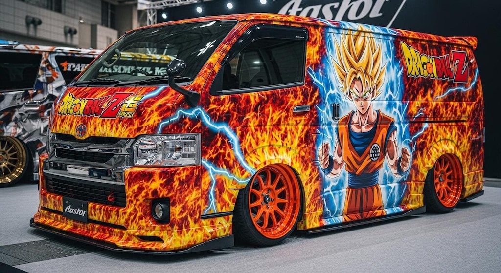 ハイエースドラゴンボール痛車