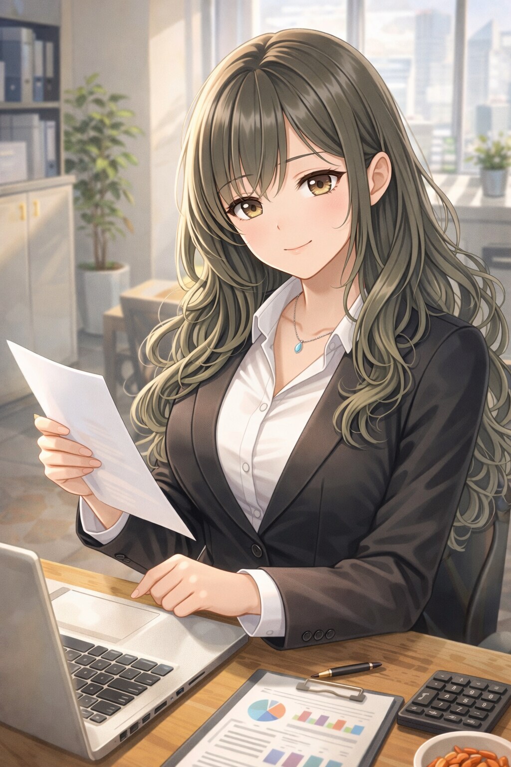 お仕事中