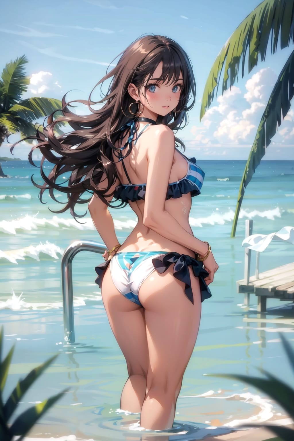 水着モデル……を辞めた彼女