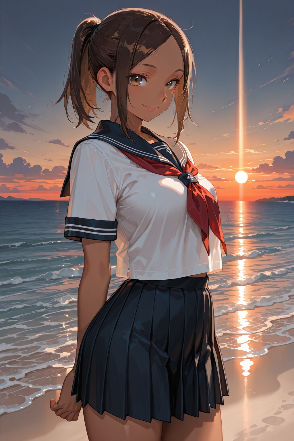 夕暮れ