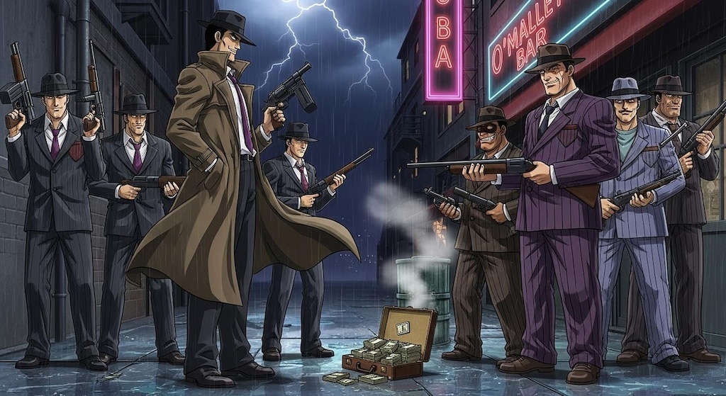 ギャングとマフィアの対決