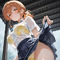 濡れ透けたくし上げ 2枚目