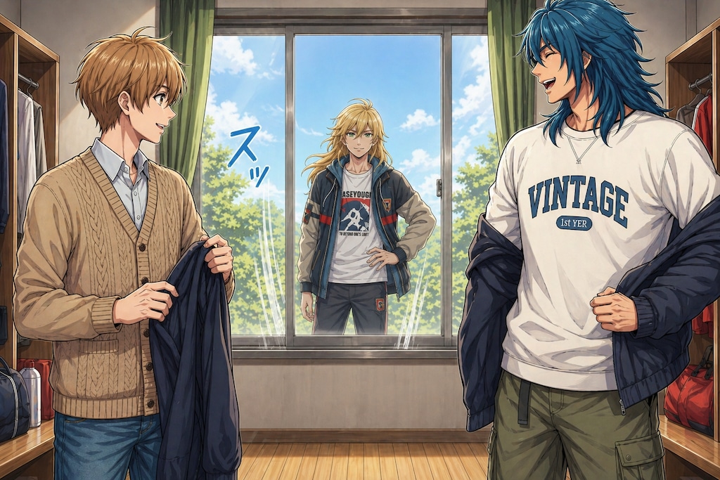 スポーティーな視線