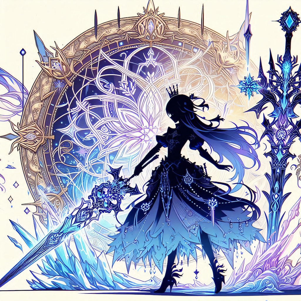 氷の世界と魔法陣