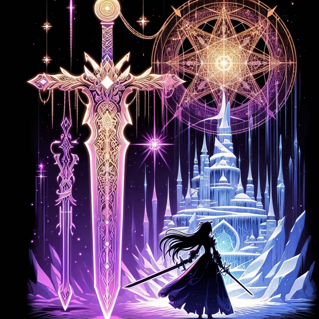 氷の世界と魔法陣