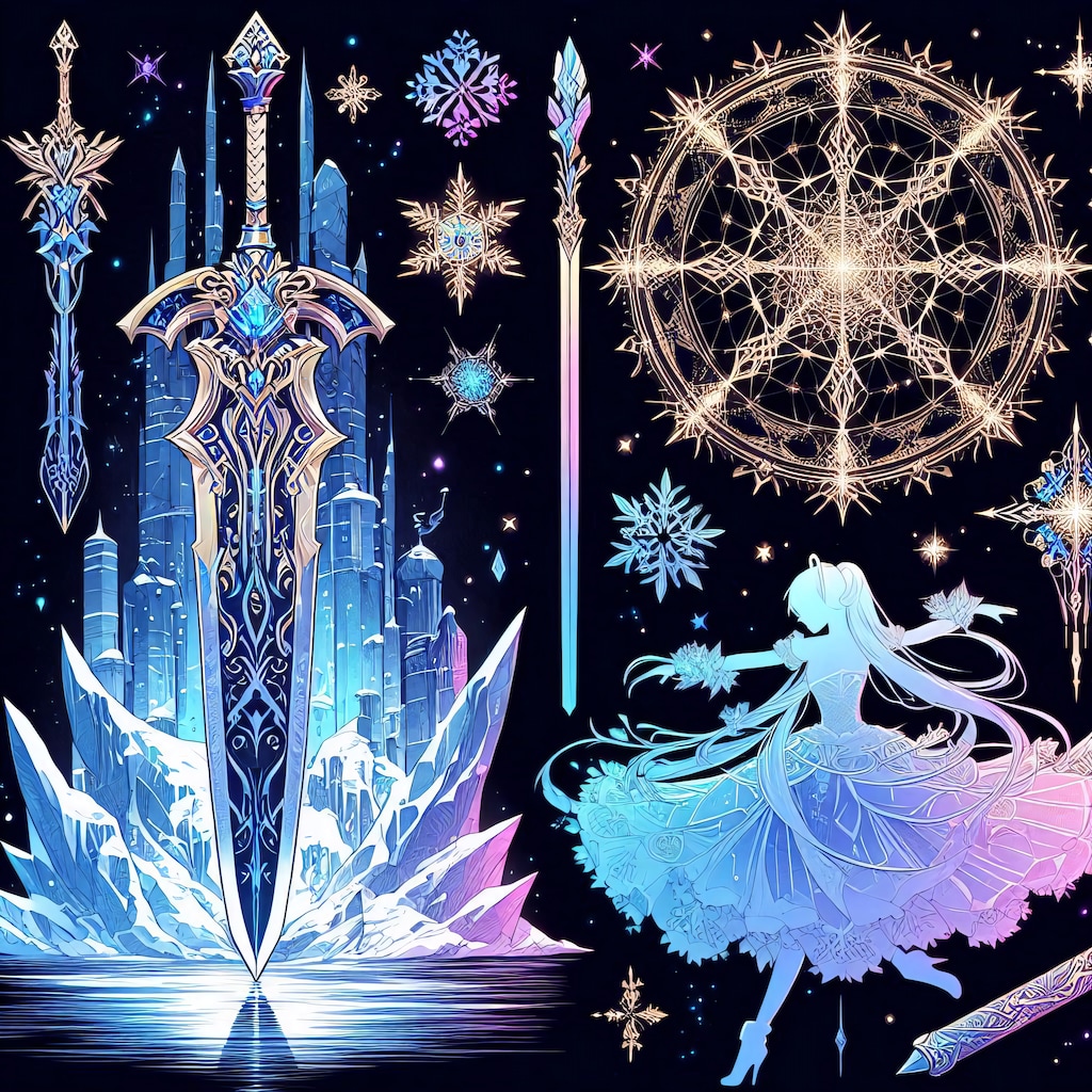 氷の世界と魔法陣