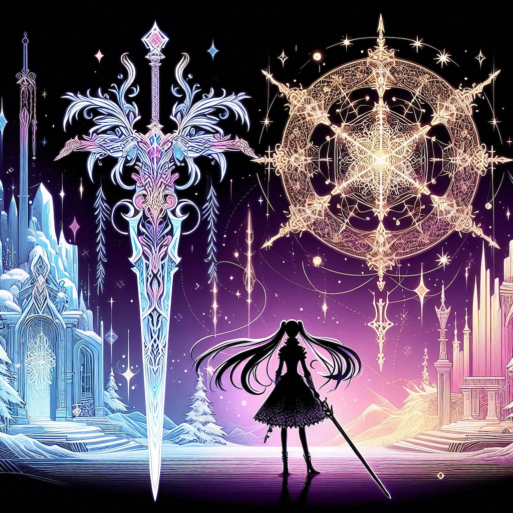 氷の世界と魔法陣