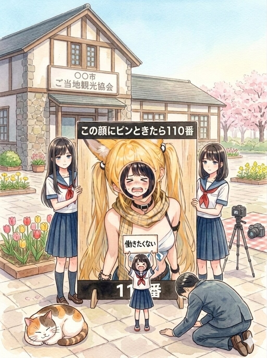 【FA】ある観光協会前の風景