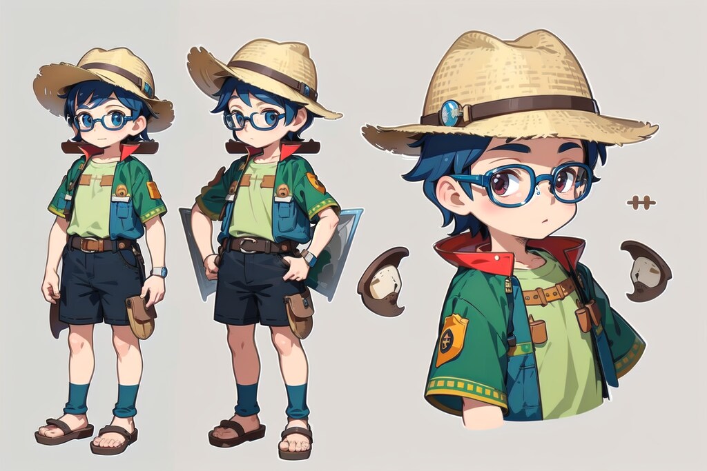 少年冒険家の設定画