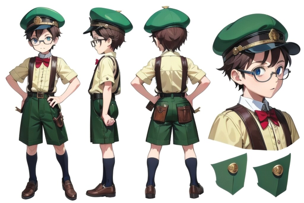 少年冒険家の設定画