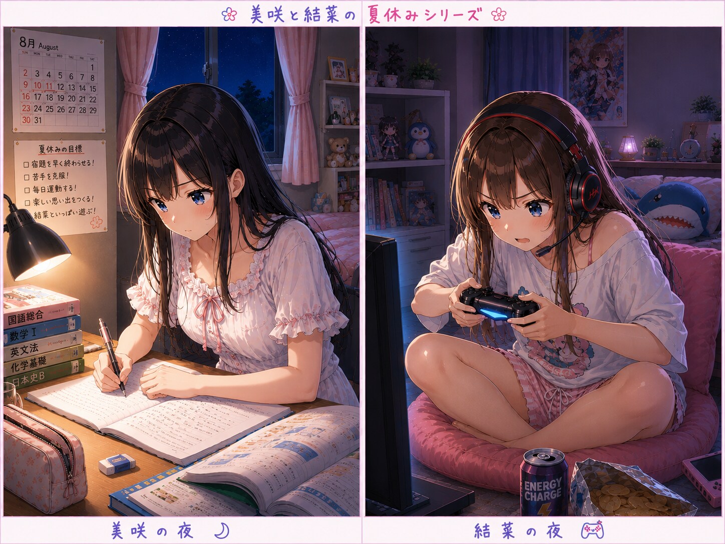 夜も頑張る！