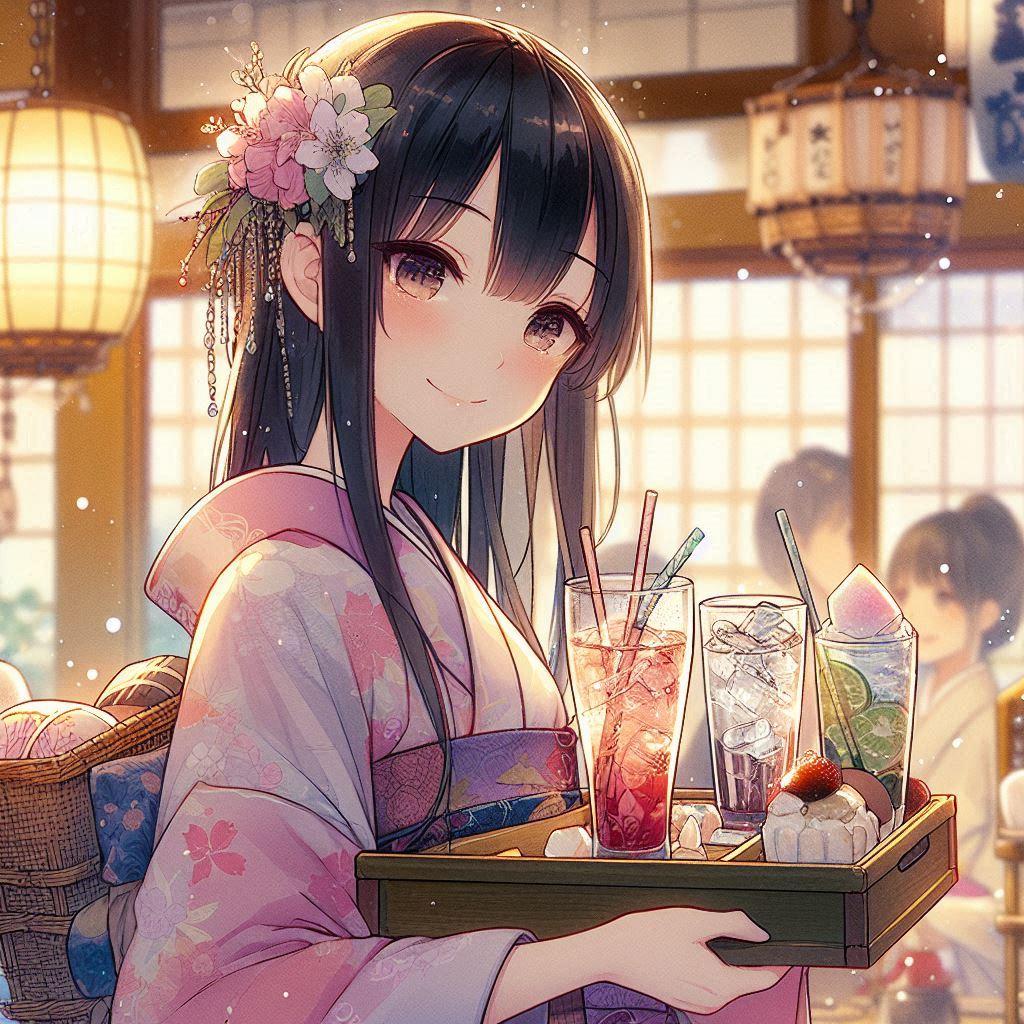和菓子屋の店員さん | の人気AIイラスト・グラビア