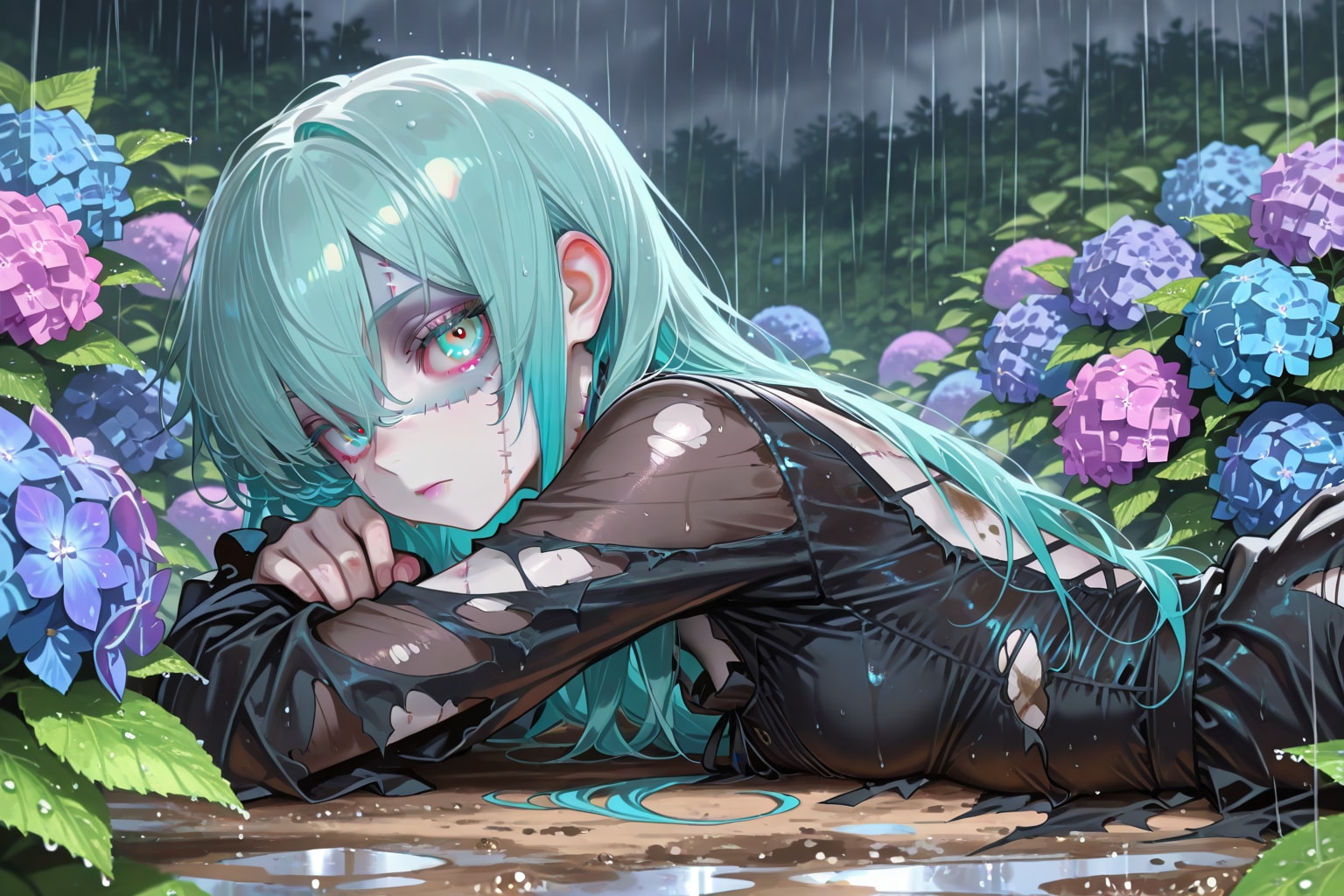 紫陽花の下にはゾンビが埋まっている