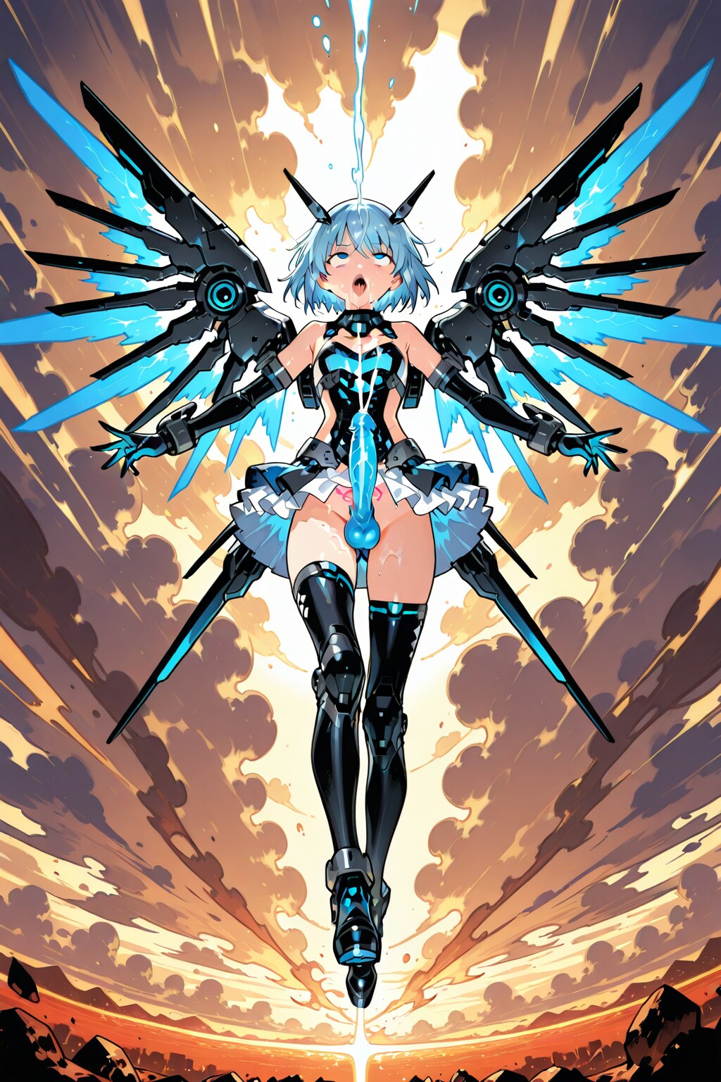 イキ倒れる戦闘ロボ少女
