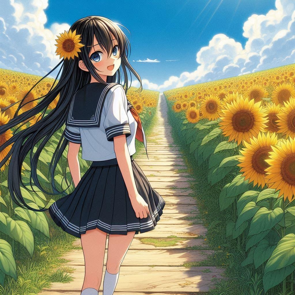 振り返る灼けた線路