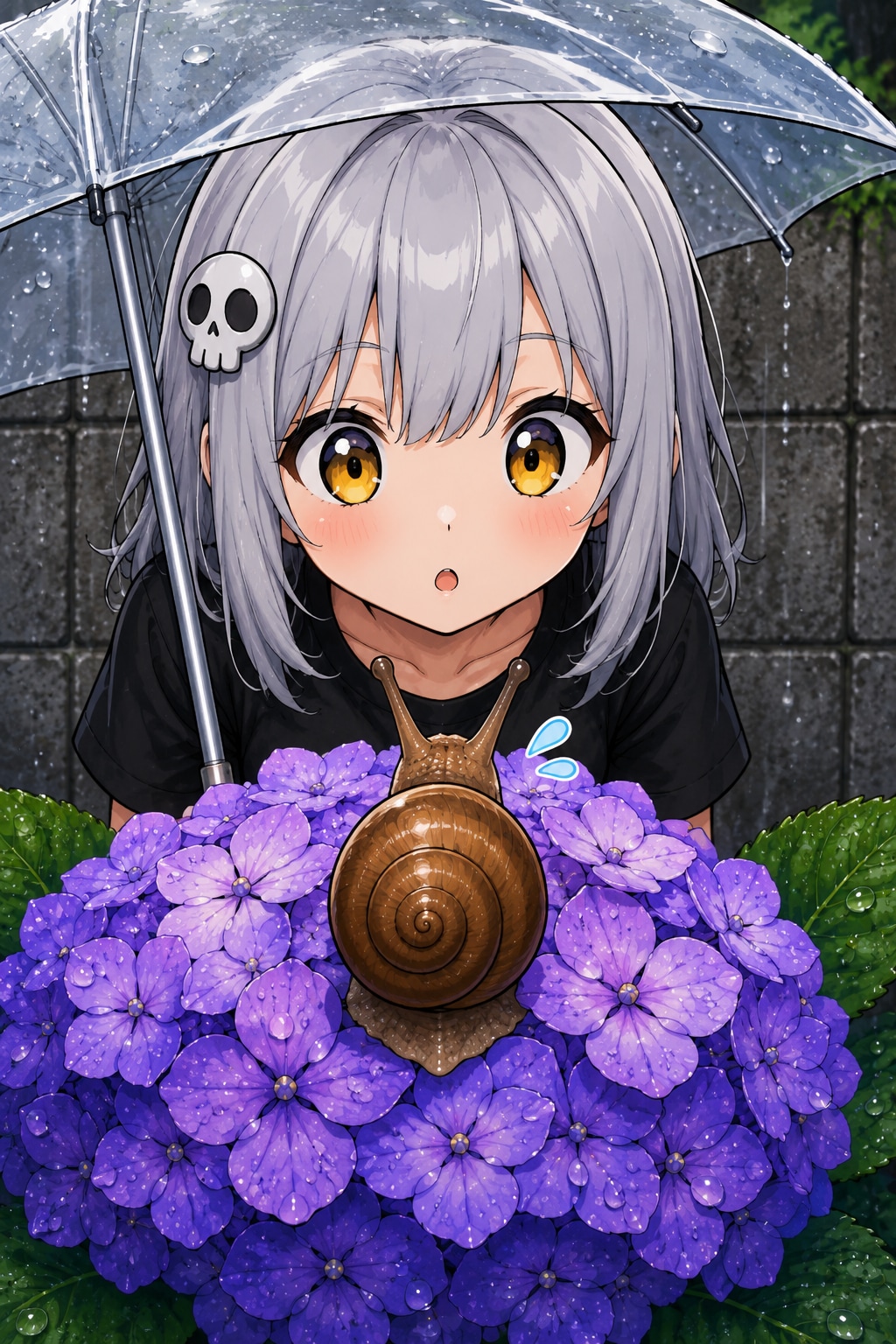 雨の住人。