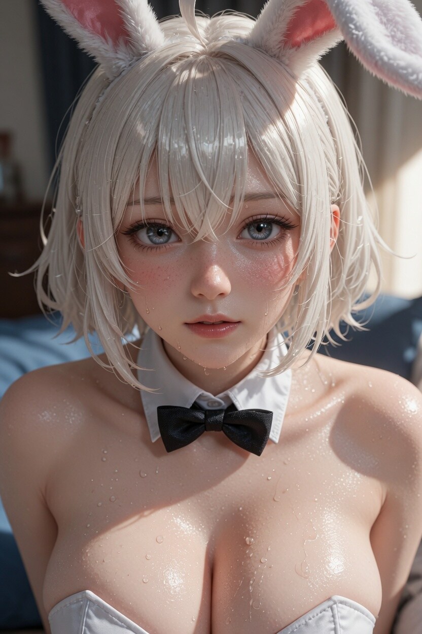 白バニーさん