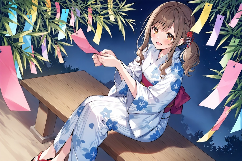 七夕の女の子