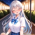 夜中に公園でお散歩 2枚目