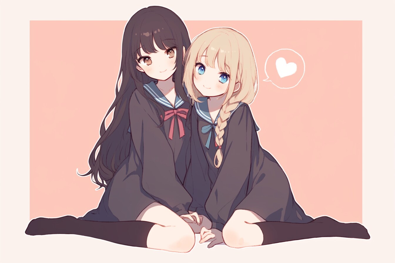 二人のJK12 | の人気AIイラスト・グラビア