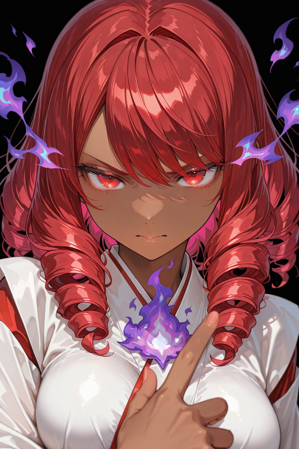 【うちの町】阿黒神社の巫女 褐色肌４人カッコイイver.