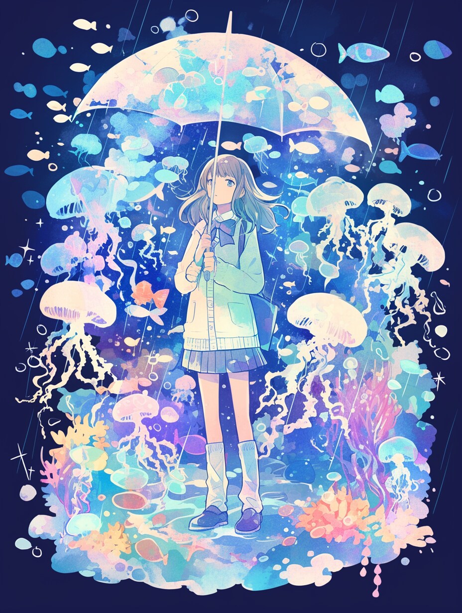 雨宿り | の人気AIイラスト・グラビア