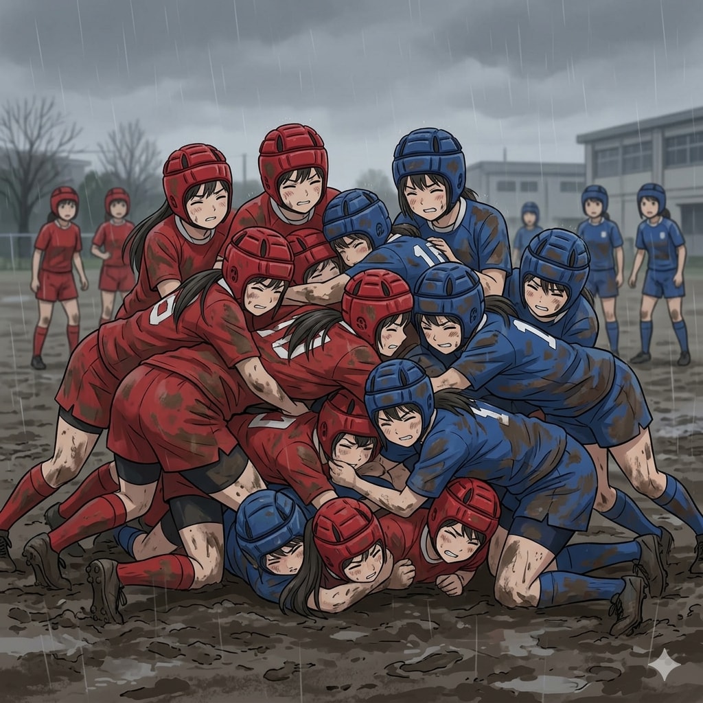 🏉泥まみれの女子ラグビー 167