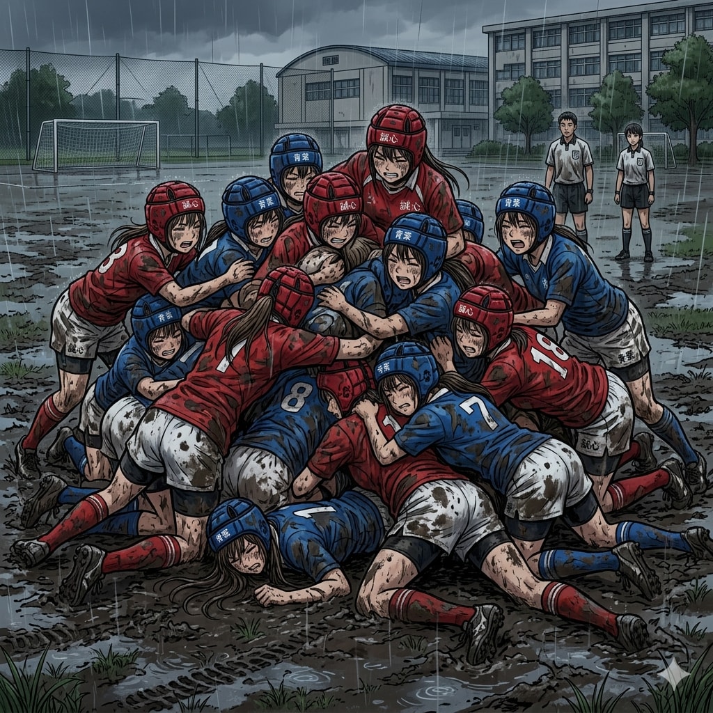 🏉泥まみれの女子ラグビー 167