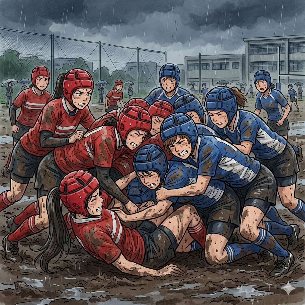 🏉泥まみれの女子ラグビー 167