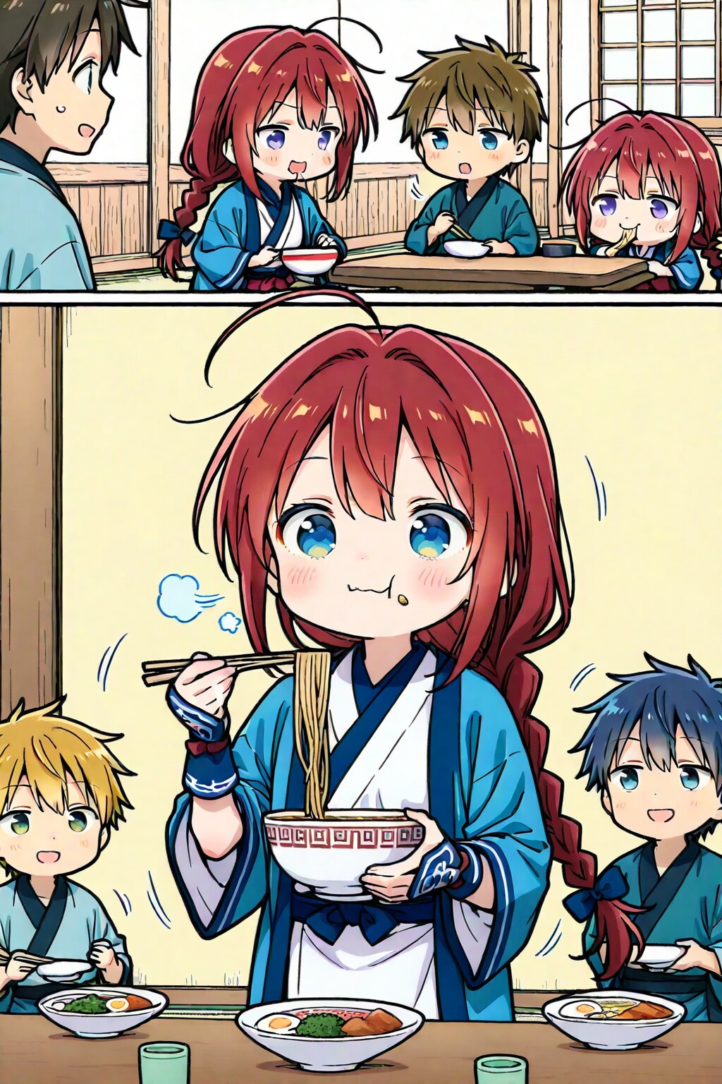 コロボックル達はラーメンを食べる！ | の人気AIイラスト・グラビア